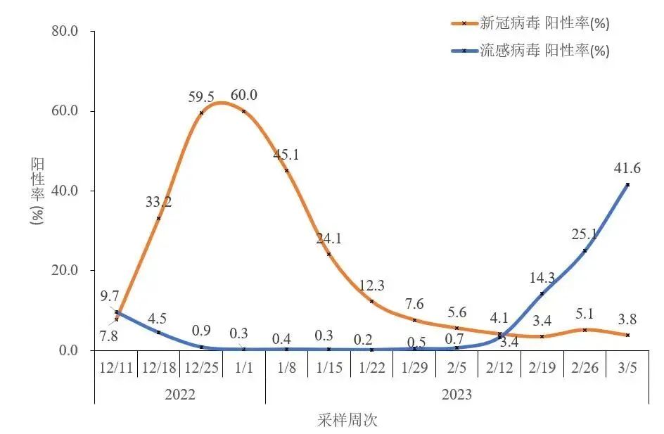 中疾控：流感病毒阳性率上升趋缓