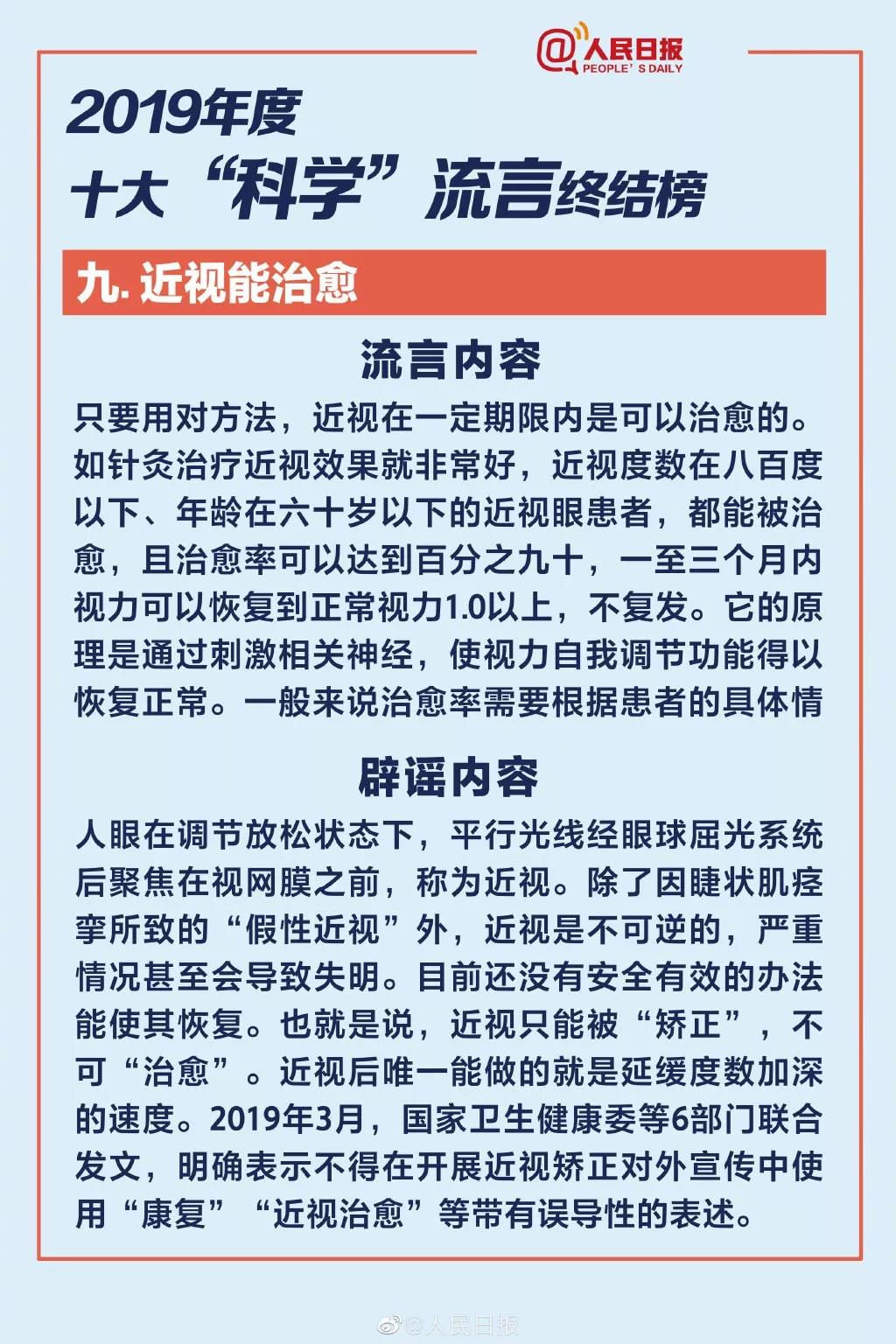 粉碎十大“科学”流言