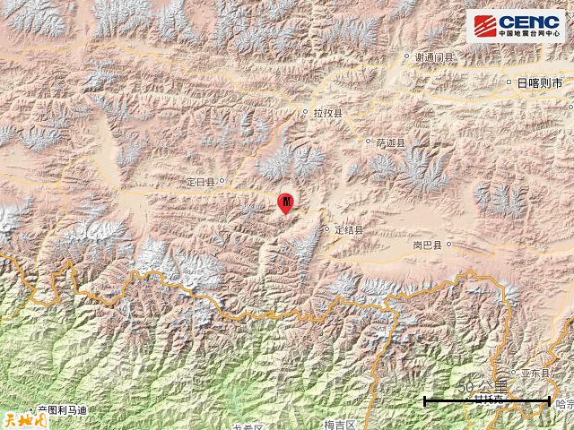 西藏定日县5.0级地震