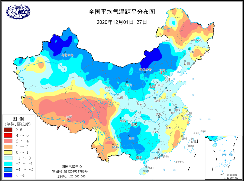 预计明年1月全国大部地区偏暖